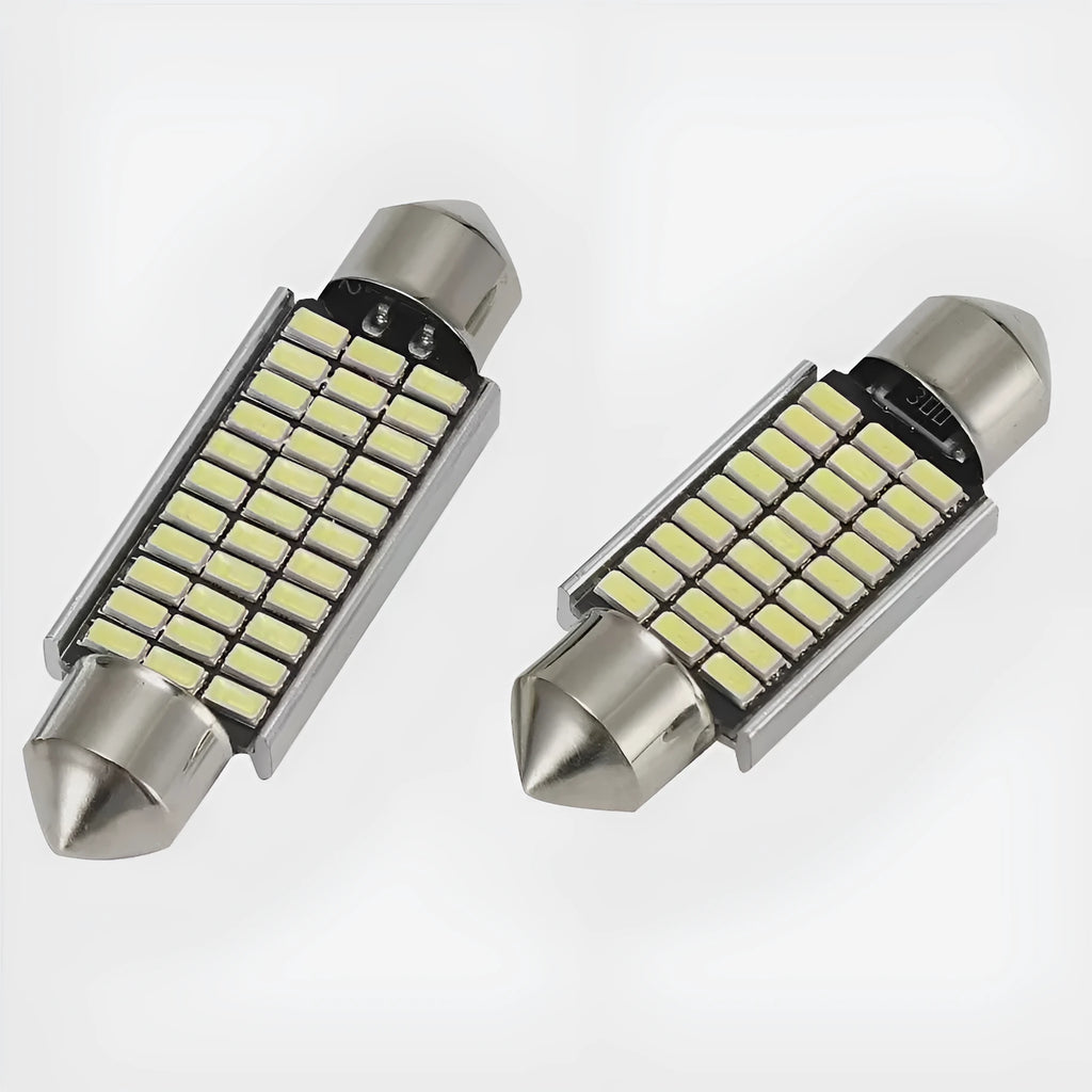 Car roof LED light with aluminium housing and double tip design for decoding applications