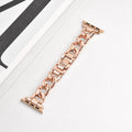 Denim chain metal Apple Watch strap in silver, black, gold, rose gold, and starlight colours for 38-49mm models