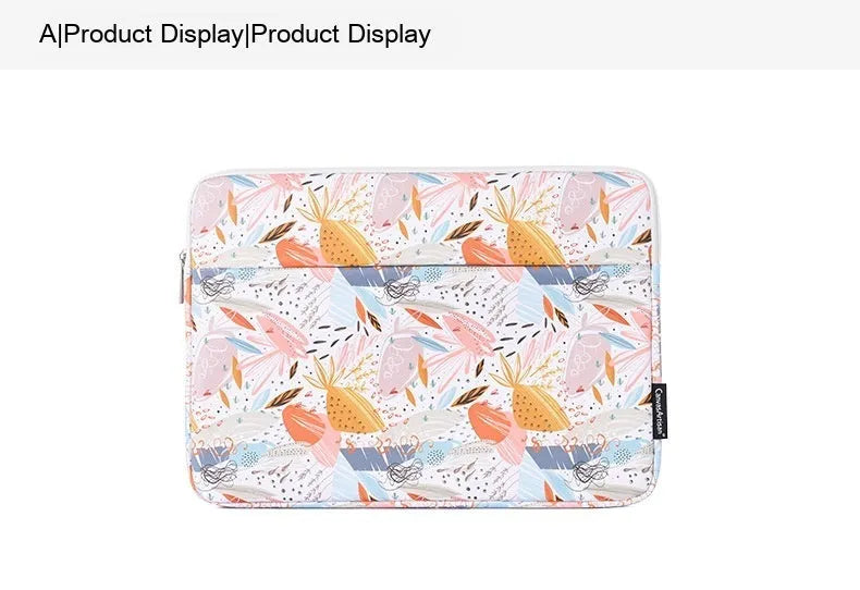 White waterproof 14 inch laptop sleeve inner bag made from PU leather