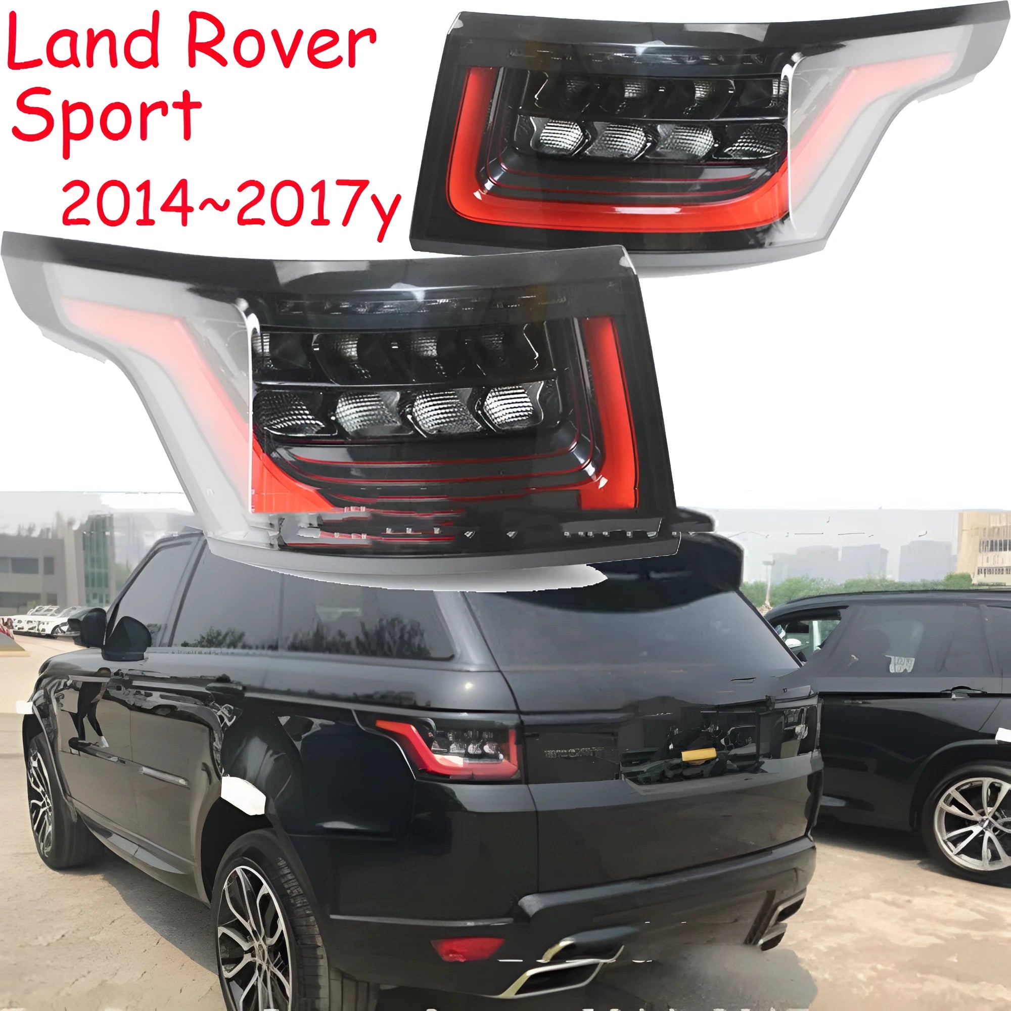 LED brake light pair for car rear bumper movement with IP66 waterproof rating