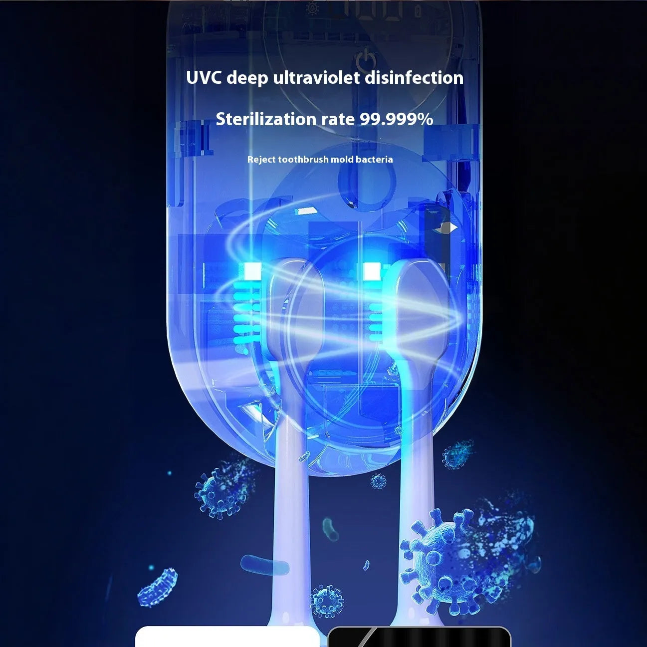 White electric UV sterilisation wall drying rack with storage compartments