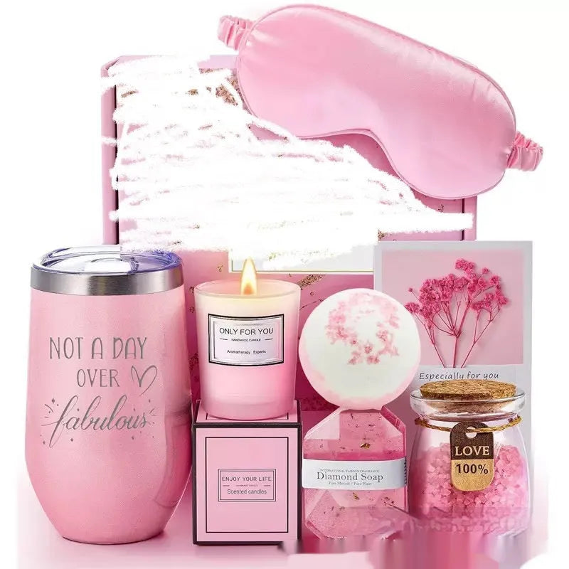 Soy wax aromatherapy candle gift set in modern box with multiple colour options