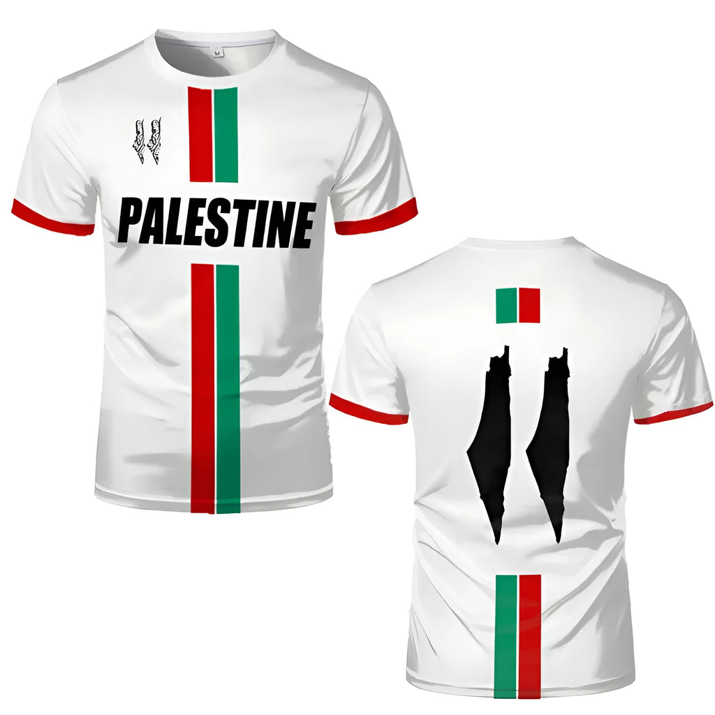 3D printed football T-shirt in black with raised stereo pattern design and half sleeves