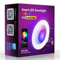 Smart WiFi Bluetooth RGBW colour changing ceiling lamp with American E26 base