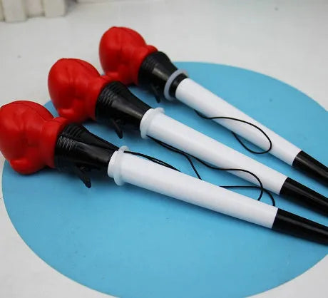 Four black ink pressure relief pens with boxing ejection mechanism and 0.7mm bullet-shaped tips