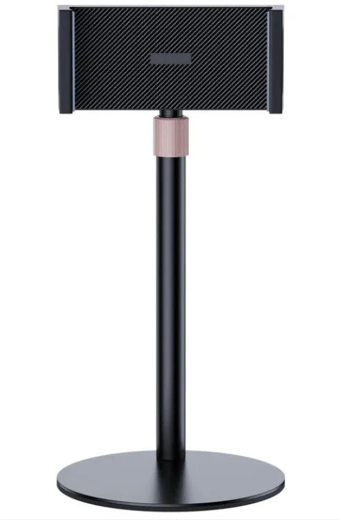 Lifting metal bracket holding tablet computer with telescopic height adjustment mechanism