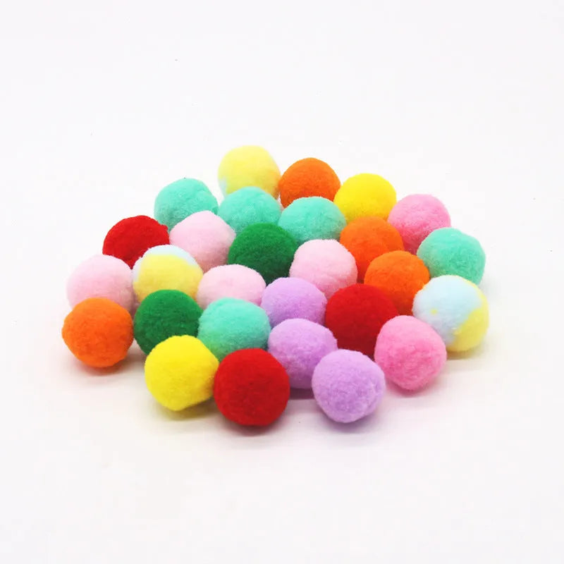 Interactive pet toy gun with plush firing balls for dogs and cats