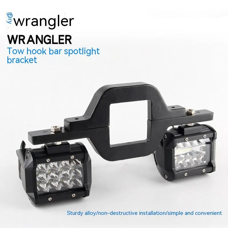 Black aluminium alloy LED reversing light mounting bracket for Jeep Wrangler