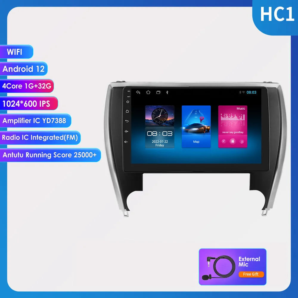 10-inch car navigator MP5 all-in-one machine for Toyota Camry 2015 dashboard installation