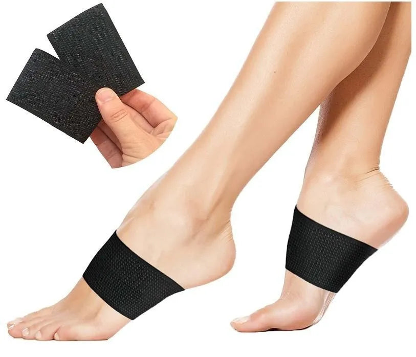 Elastic foot bandage with PU heart pad arch support in ordinary and heart style options
