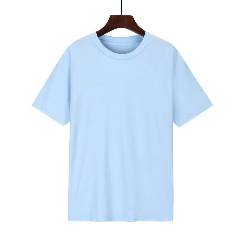 Men's black cotton loose fit short sleeve t-shirt with a printed design.