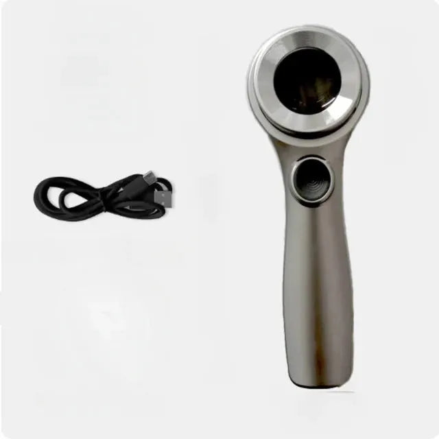 Black or silver 30x optical glass magnifying glass with LED lights for jewellery and collectible appraisal.