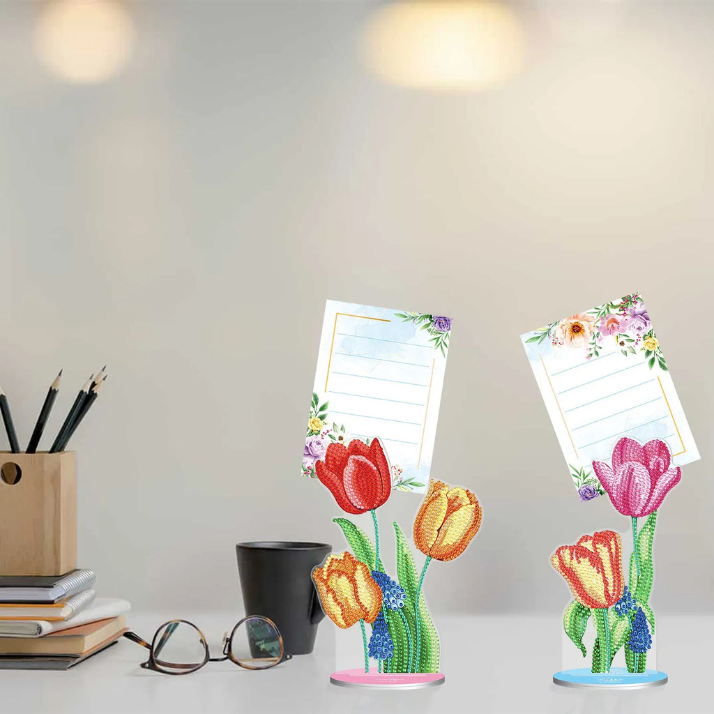 Diamond painting note clip desktop decoration with frameless American-style handmade craft