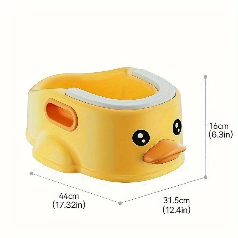 Duck-shaped PVC bathtub for washing dogs and cats in blue, pink or yellow colours