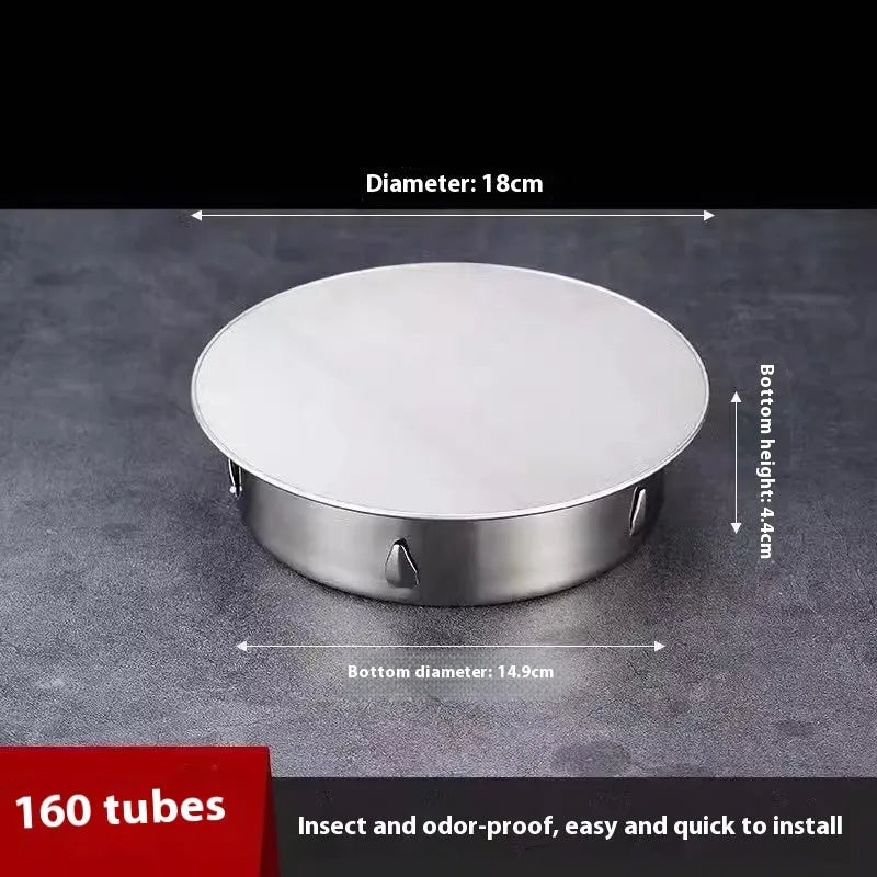 Stainless steel inlay deodorant floor drain cover for bathroom or kitchen installation