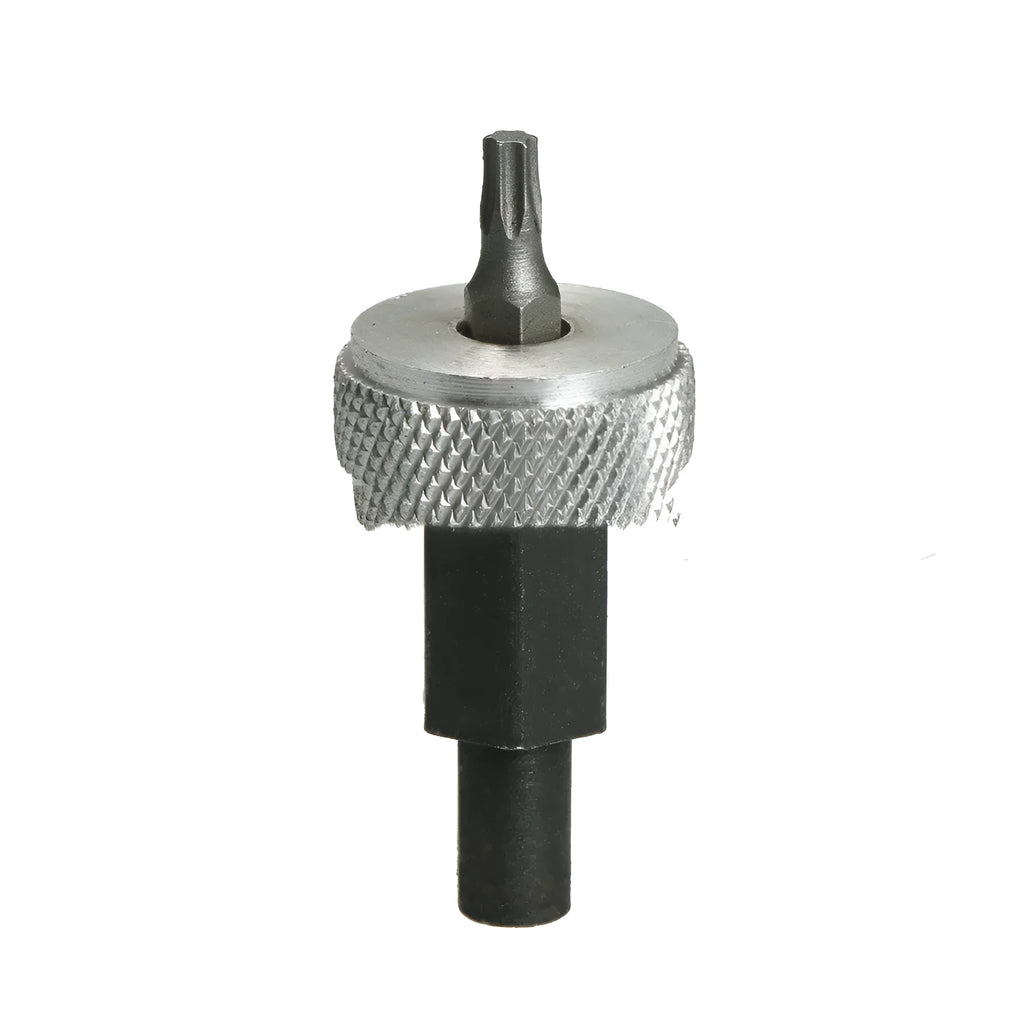 Ignition module wrench tool with carbon steel handle and knurled aluminium knobs for automotive repair