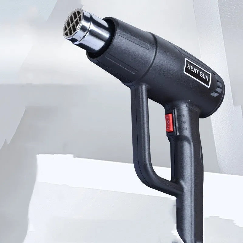 2000W industrial hot air gun with anti-slip black shell and grid air outlet, 220V US plug