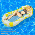 PVC inflatable floating row with sequins in gradient colours for pool and beach use