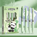Erasable gel pen with 0.5mm tip, press mechanism and cartoon character designs