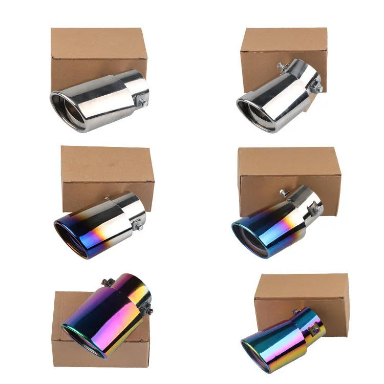 Stainless steel car modification tailpipe 140cm length with universal fit