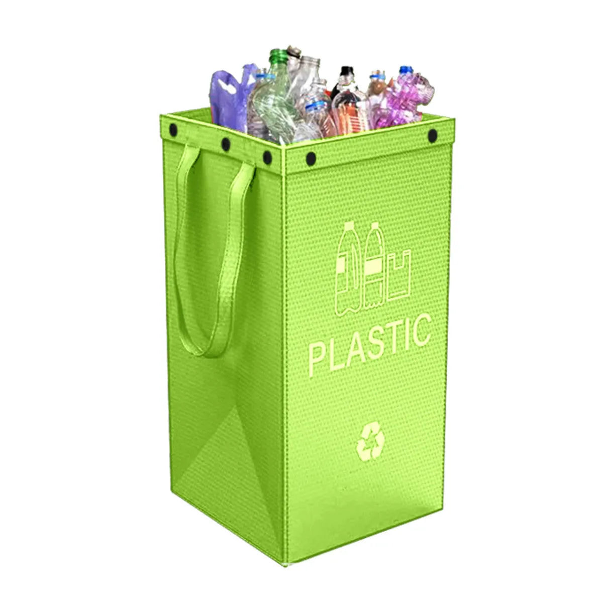 40 litre plastic recycling bin in blue colour with clean bag design for household waste sorting