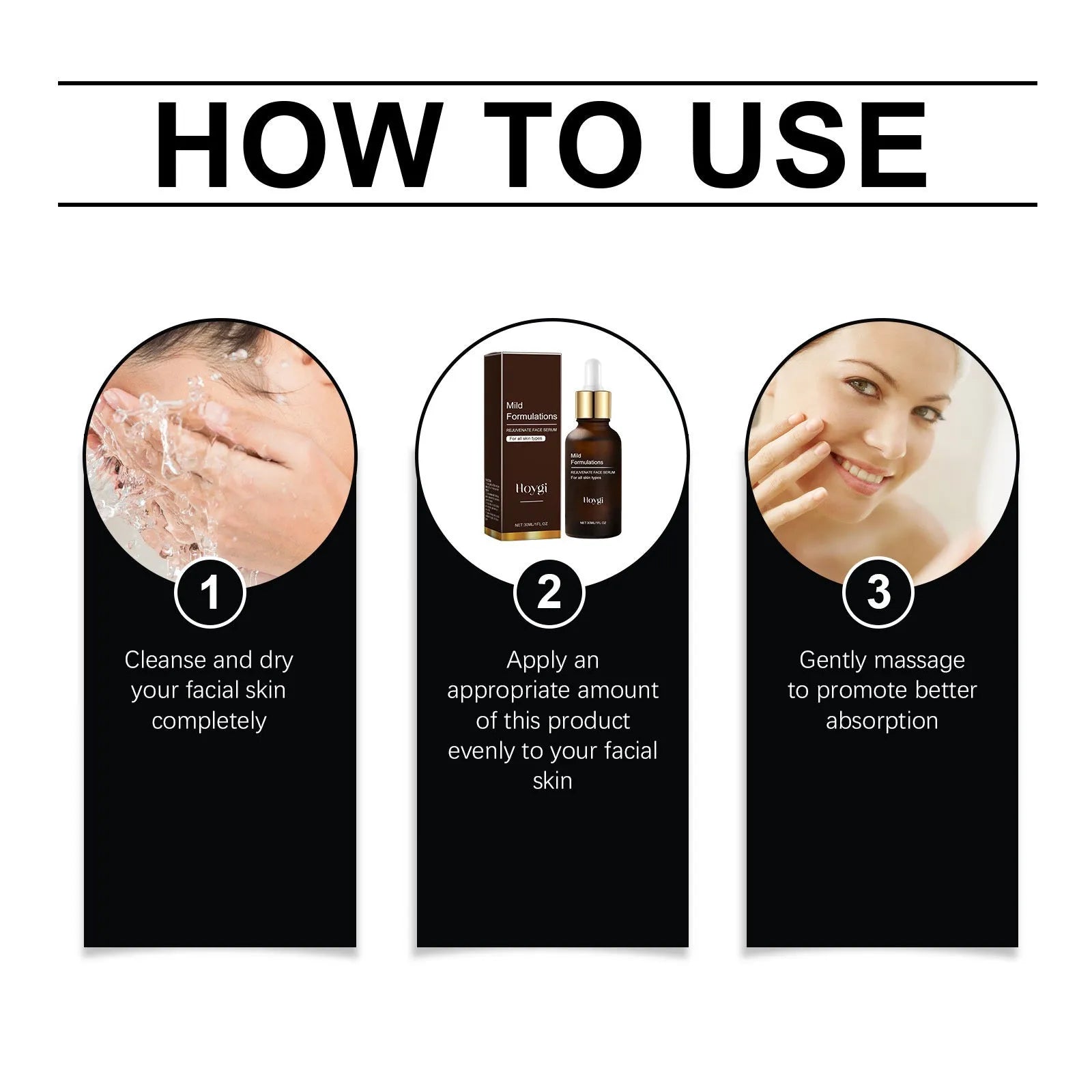 30ml facial skin care essence bottle with hydrating formula containing arbutin, collagen and vitamin C