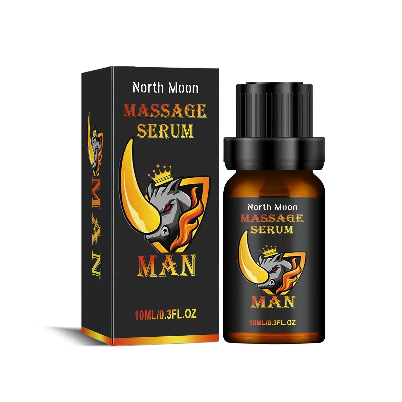 10ml bottle of men's endurance and vitality essential oil for external body massage