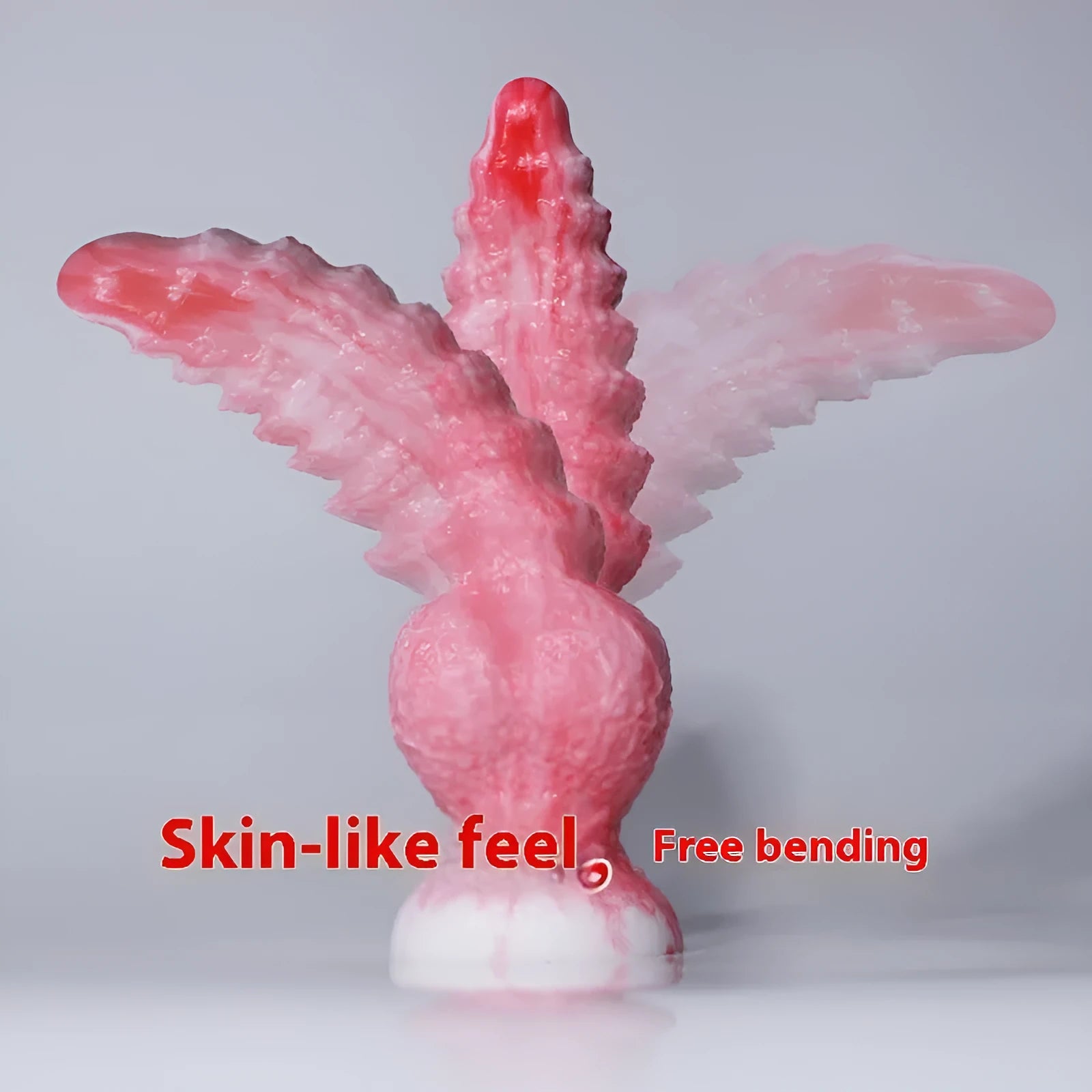 Pink platinum silicone shaped penis masturbation device for adults, shown in Berserker S and M sizes.