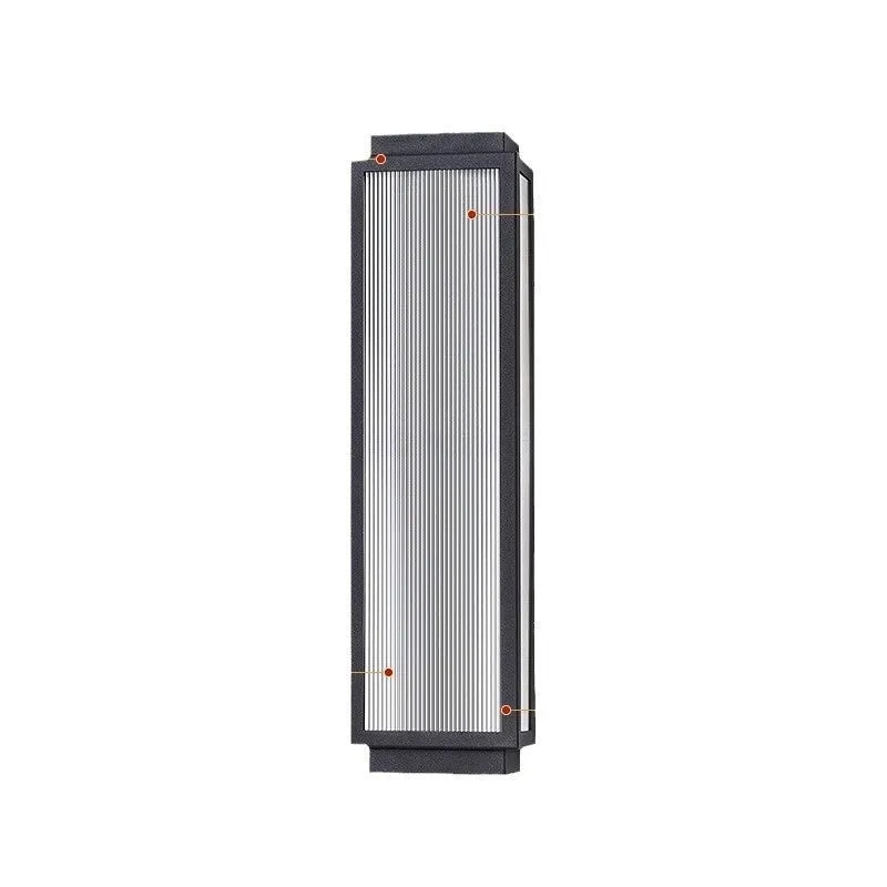 Stainless steel outdoor wall lamp with waterproof IP54 rating for garden and courtyard lighting
