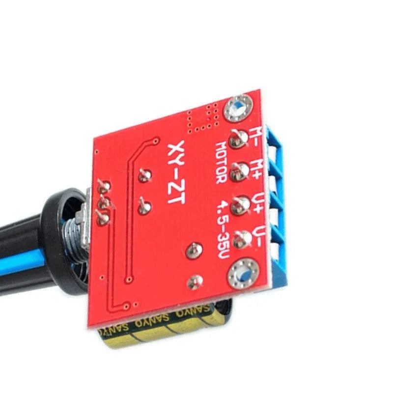 PWM DC motor governor speed controller with adjustment knob for 5V-35V motors