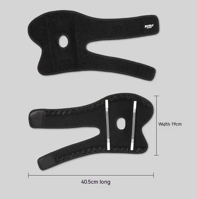 Black adjustable sports elbow guard for basketball, football, tennis and outdoor activities