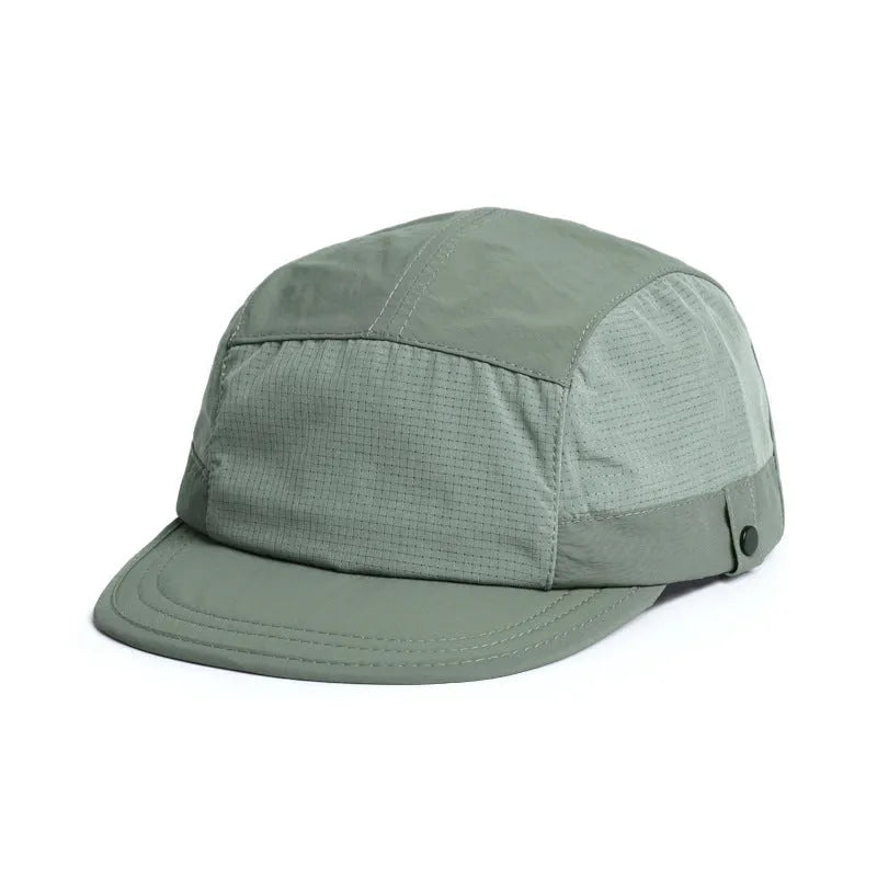 Dome crown polyester baseball cap in size M showing colour options including Army Green, black, and wine red