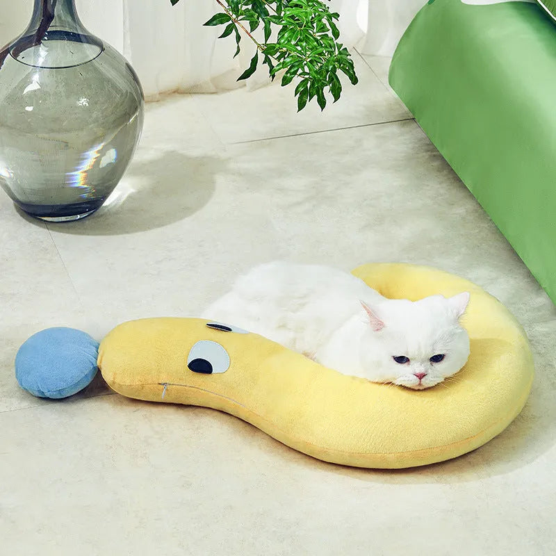 62x39cm blue and yellow pet pillow for cats and dogs