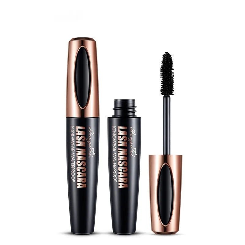 Black waterproof mascara with sweat-proof and non-smudging properties for long curling effect