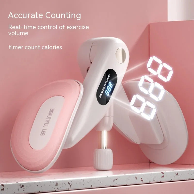 Pelvic floor muscle counter training device in blue, grey, green or pink colours