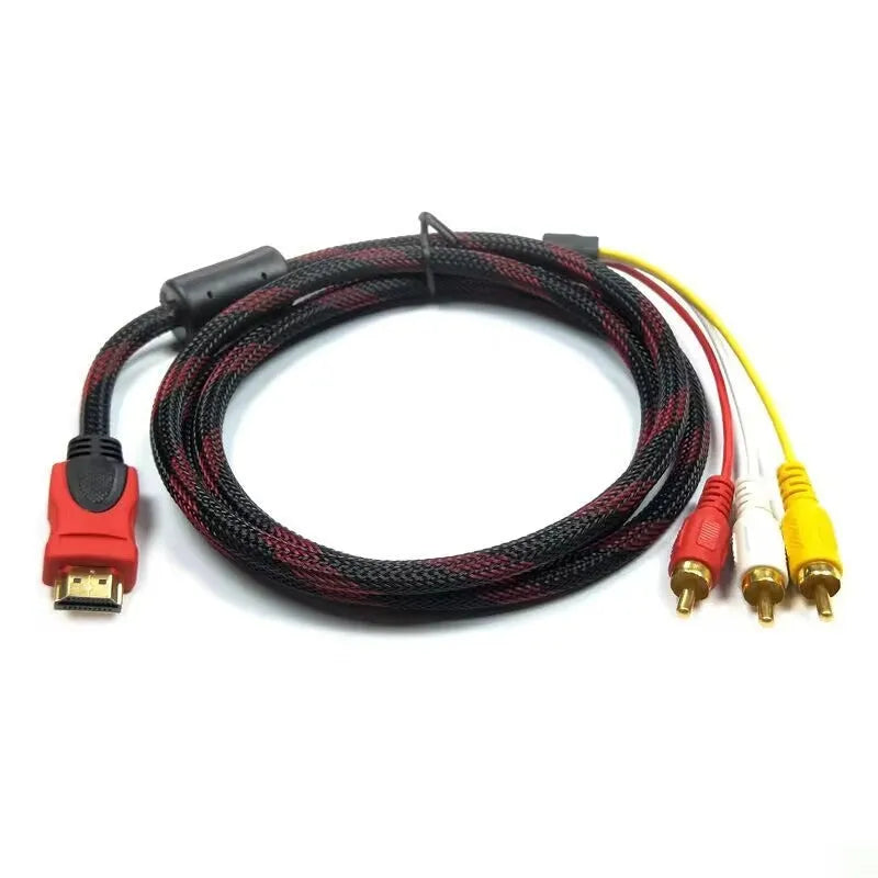 HDMI to AV15M conversion cable with 1.5 metre length and alloy connectors