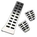 Stainless steel car accelerator pedal kit for Hyundai vehicles with automatic or manual transmission options