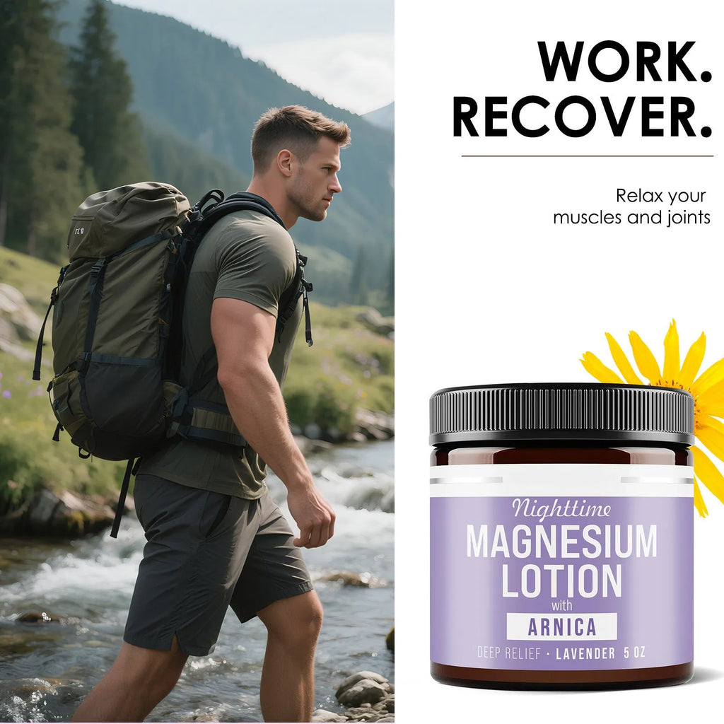 150ml jar of magnesium body butter cream for skin moisturising and soothing.