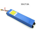 36V electric scooter lithium battery pack showing capacity options for replacement