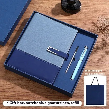 A5 soft leather notebook in business brown colour with pu cover and wood-free paper pages
