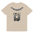 Loose fit cotton short sleeve t-shirt for men and women in grey, khaki, pink, or purple colours