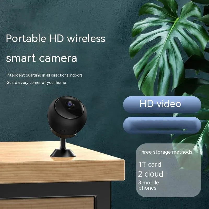 1080p wireless Wi-Fi surveillance camera with ABS housing and 3.6° lens for indoor security