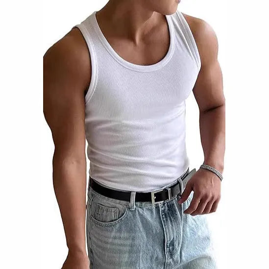 Men's tight-fit sports t-shirt with wool lining in black colour shown front view