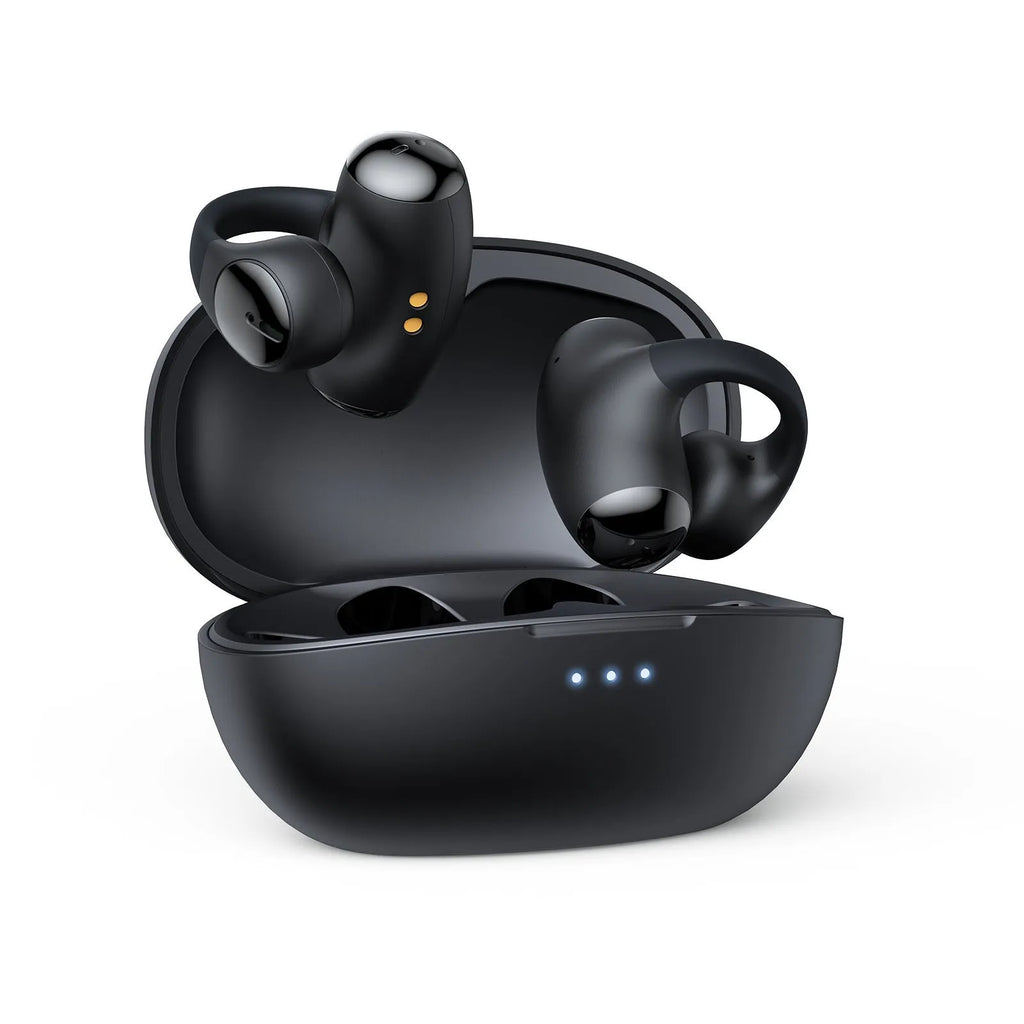 T306 wireless Bluetooth gaming headset with ear hook design in black or white colours