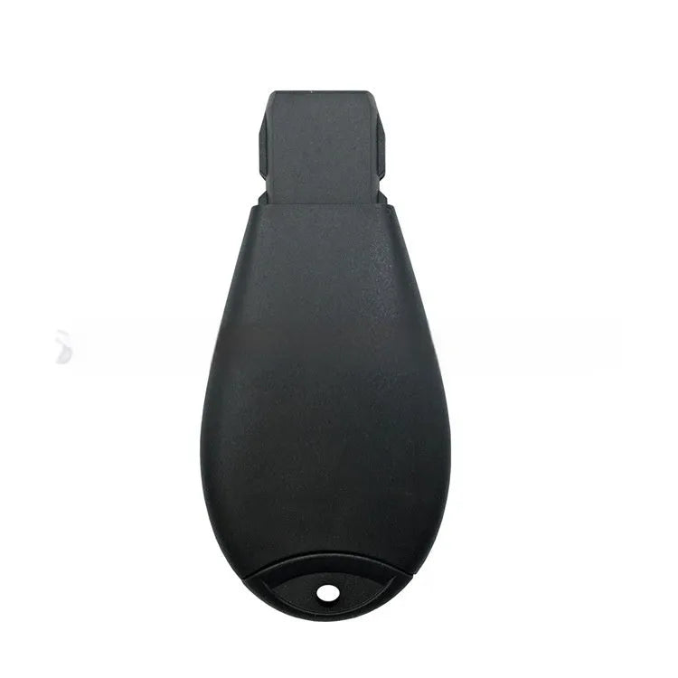 Dodge Chrysler smart key replacement shell in ABS brass, dimensions 85mm x 42mm x 15mm.