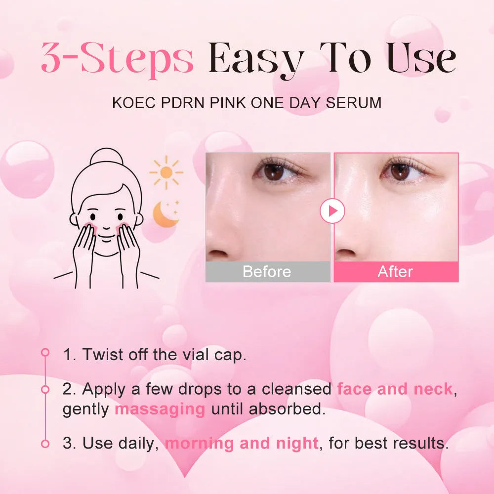 KOEC powder polypeptide disposable moisturising essence sheets 10 pack with individual 1.5ml capacity