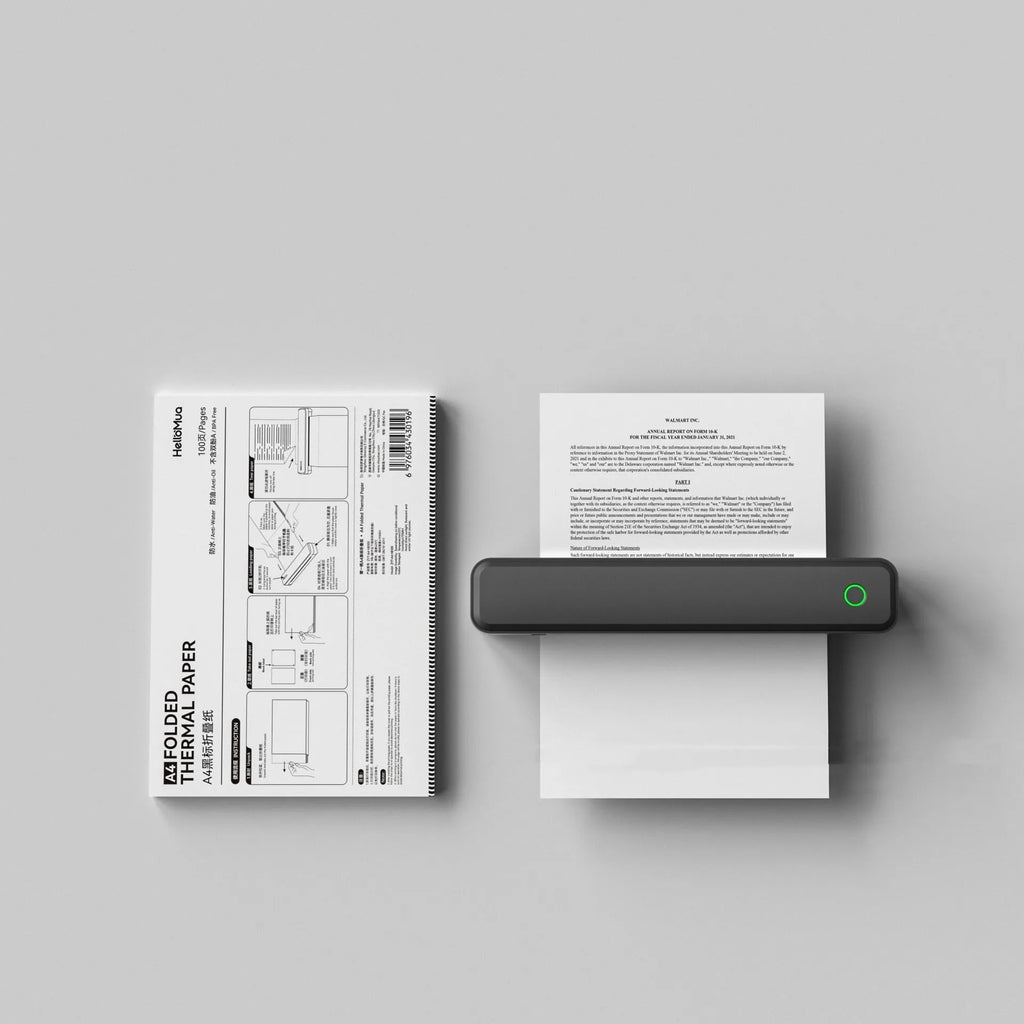 Black or white Bluetooth thermal printer for mobile drawing printing tasks