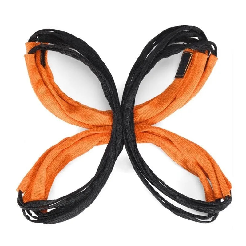 Plastic butterfly ladder and jump grid set for youth physical fitness training in multiple size options