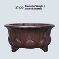 Purple sand succulent flower pot 37cm Chinese classical style antique basin