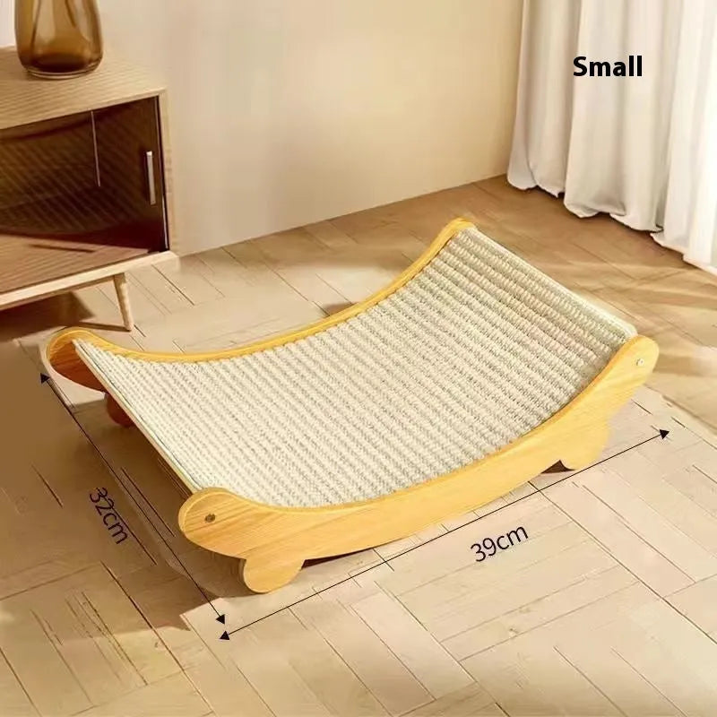 Sisal blanket cat scratch board in pastoral style available in small and large sizes